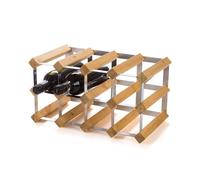 Casier à vin rangement pour 12 bouteilles traditionnel Wine Rack Co Chêne Clair