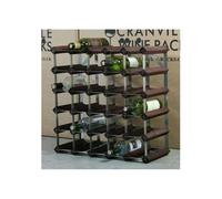 Casier à vin rangement pour 30 bouteilles traditionnel Wine Rack Co Chêne Brûlé