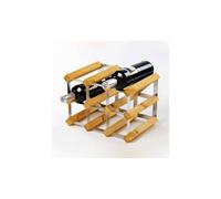 Casier à vin rangement pour 9 bouteilles traditionnel Wine Rack Co Chêne Clair