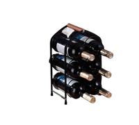 Casier à vin Rouge Six Bouteilles, Support décoratif for Armoire, d'affichage for la Maison(CYF-840 Black)