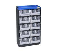 Allit 464630 Réservoir pour petites pièces VarioPlus Pro 53/20 (l x H x P) 300 x 525 x 165 mm noir, gris, bleu 1 pc(s)