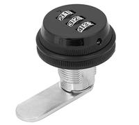 Casier Camlock à combinaison de mot de passe en alliage de zinc Protecteur de code d'accès à trois chiffres Serrure sans clé sécurisée durable pour tiroirs armoires boîtes aux (Noire)