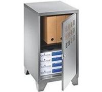 Casier de bureau métal couleur aluminium - aluminium - pierre henry