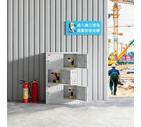 Casier de chargement d'outils avec fenêtre d'observation, armoire de station de charge d'outils en acier avec serrures rmoire de rangement sécurisée pour outils, pour usine et chantier