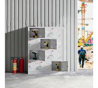 Casier de chargement d'outils avec fenêtre d'observation, armoire de station de charge d'outils en acier avec serrures rmoire de rangement sécurisée pour outils, pour usine et chantier