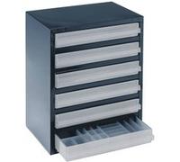 raaco 250/6-3 Réservoir pour petites pièces (l x H x P) 357 x 435 x 255 mm Nombre de compartiments: 6 Contenu 1 pc(s)