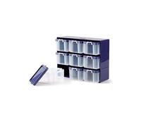 Prym Casier de rangement 612399 – 9 boîtes – Taille unique – Violet transparent