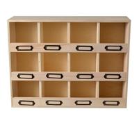Artemio Casier de Rangement en Bois 12 boîtes 31,5 x 41,5 x 11,5 cm
