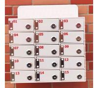 Casier de rangement en acrylique pour téléphone portable avec serrure et clés pour laboratoires, gouvernements, troupes, écoles, salles d'examen et employés - Petite taille