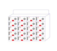 Casier de rangement en acrylique transparent à 20 portes avec serrures et clés - Solution de niisation sécurisée pour les écoles, les bureaux et les usines - et armoire de rangement élégante