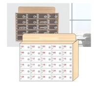 Casier de rangement en bois pour téléphone portable pour écoles - Organiseur mural avec 9 emplacements, parfait pour la gestion des téléphones en classe