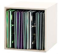 Casier de rangement - GLORIOUS DJ - Record Box 110 Vinyles - Blanc - Bois - Vintage