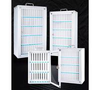 Casier de rangement mural pour téléphone, armoire sécurisée en alliage d'aluminium avec serrure et clé pour l'organisation du bureau et de la salle de classe