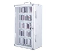 Casier De Rangement Mural pour Téléphone Portable en Alliage D'aluminium avec Serrure À Clé pour École, Entreprise(60bits)