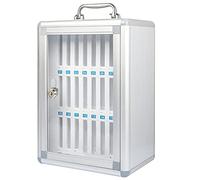 Casier de rangement mural verrouillable pour téléphone portable 24 emplacements pour salle de classe, bureau et usine - Coffre-fort sécurisé pour téléphone portable
