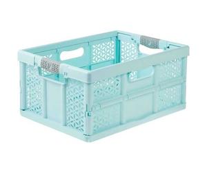 Casier de rangement pliable 32 litres Léa Keeeper - Bleu Outremer