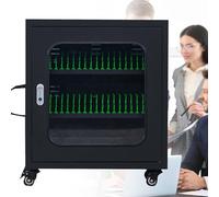 Casier de rangement portable pour téléphone portable avec serrure et roues, 40 emplacements pour appareils mobiles, coffre-fort sécurisé pour les bureaux, les événements et les écoles, idéal pour