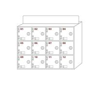Casier de rangement pour téléphone en acrylique avec serrure et clé, armoire murale pour téléphone portable, bureau à 12 emplacements, conteneur portable pour téléphone portable pour écoles et lieux