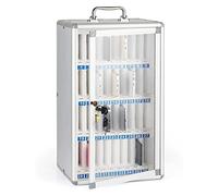 Casier de rangement pour téléphone portable avec serrure numérotée, 60 emplacements pour l'école et le bureau, design transparent pour les examens et les environnements de travail