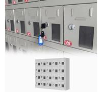 Casier de rangement pour téléphone portable en acier robuste - Organiseur sécurisé avec 6 emplacements pour vestiaires, postes de police et prisons