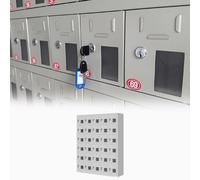 Casier de rangement pour téléphone portable en acier robuste - Organiseur sécurisé avec 6 emplacements pour vestiaires, postes de police et prisons