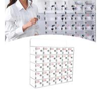 Casier de rangement pour téléphone portable en acrylique transparent avec 30 grilles et serrures de porte pour salles de classe, salles de réunion, ateliers, gymnases. Solution de rangement sécurisée