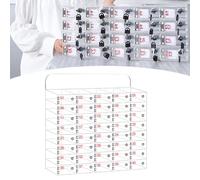 Casier de rangement pour téléphone portable en acrylique transparent avec serrures de porte sécurisées et clés - Organisateur mural pour une meilleure intimité au bureau, en classe et à la salle de