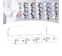 Casier de rangement pour téléphone portable en acrylique transparent avec serrures de porte sécurisées et clés - Organisateur mural pour une meilleure intimité au bureau, en classe et à la salle de