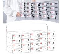 Casier de rangement pour téléphone portable en acrylique transparent avec serrures de porte sécurisées et clés - Organisateur mural pour une meilleure intimité au bureau, en classe et à la salle de