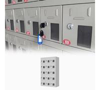 Casier de rangement pour téléphone portable - Organiseur en acier robuste pour un rangement sécurisé dans les vestiaires, les postes de police et les prisons avec 6 emplacements