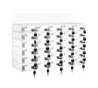 Casier de rangement pour téléphone portable - Support de téléphone portable verrouillable transparent pour salle de classe, bureau, salle de sport - Accès facile et sécurisé