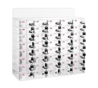 Casier de rangement pour téléphone portable - Support verrouillable transparent pour salle de classe, bureau, salle de sport - Organiseur sécurisé pour téléphone portable pour un accès facile et en