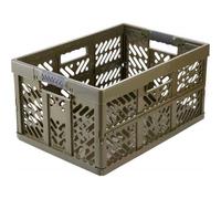 Casier de rangement professionnel pliant 45 litres - Vert Olive