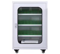 Casier de rangement rechargeable pour téléphone avec 12 ports de charge et roues verrouillables - Idéal pour les écoles, les églises, les aéroports et les espaces publics