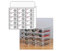 Casier de rangement transparent pour téléphone portable - Supports en acrylique avec verrous à mot de passe, armoire de rangement à 15 emplacements pour salle de classe, tableau de poche pour