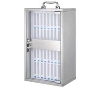 Casier de sécurité mural transparent pour téléphone portable avec verrou pour 36 appareils - Idéal pour le bureau et l'école.