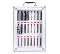 Casier De Stockage De Téléphone Portable Armoire De Support De Téléphone Portable Murale en Alliage D'aluminium À 12/24/36 Fentes Armoire De Rangement De Téléphone De Bureau Scolaire (Color : Silver