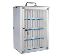 Casier de Stockage de Téléphone Portable Casier pour Téléphone Portable en Alliage d'Aluminium, Armoire de Rangement Murale, pour Salle de Classe, Bureau, Hôpital, Salle de Réunion(28 * 19.2 * 51cm)
