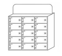 Casier de téléphone de grande capacité - Armoire de rangement mobile blanche avec serrure pour écoles et ateliers - Coffre-fort sécurisé pour téléphone portable, idéal pour les bureaux et les