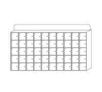 Casier de téléphone en acrylique à 50 emplacements avec portes verrouillables et clés - Rangement mobile sécurisé pour bureaux, écoles, événements et espaces publics - Idéal pour un rangement sécurisé