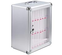 Casier de téléphone mural sécurisé avec clés - Coffre-fort portable pour 48 téléphones portables, design à transporter à la main, idéal pour les écoles, les bureaux et les événements