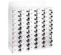 Casier de téléphone portable à 60 emplacements pour salle de classe avec serrures de porte et clés, installation facile pour une utilisation scolaire