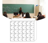 Casier de téléphone portable - Armoire de rangement murale pour organiser 30 téléphones, idéale pour la maison, le bureau, les salles de réunion, design en acrylique blanc