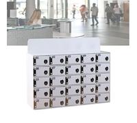 Casier de téléphone portable avec serrures de porte et clés, armoire de rangement mobile, 30 emplacements disponibles, prêt à l'emploi, parfait pour la salle de sport, l'école, le bureau, solution