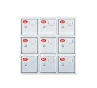 Casier de Téléphone Portable, Boîte de Verrouillage du Téléphone, Armoire de Chargement de Téléphone Portable for Bureau, Salle de Sport, Prison, école, Usines et Troupes(56x55x25cm/22x22x10in)