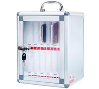 Casier de téléphone portable casier de téléphone portable Pocket flipchart lockbox avec clé [mural] [alliage d'aluminium] téléphone portable lockbox avec poignée pour les examens de bureau en classe(3
