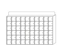 Casier de téléphone portable en acrylique blanc à 60 emplacements avec solution de rangement sécurisée verrouillable pour téléphones portables - Comprend des serrures de porte et des clés pour les