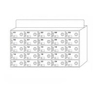 Casier de téléphone portable en acrylique pour fournitures de bureau et de salle de réunion Blanc (Taille : 25)
