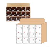 Casier de téléphone portable en bois pour salle de classe - Armoire de rangement murale avec 25 emplacements, parfait pour les écoles pour organiser et sécuriser les téléphones des étudiants