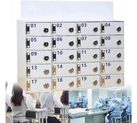 Casier de téléphone portable en classe, armoire de stockage de téléphone portable en acrylique mural, organisateur de verrouillage de téléphone portable, 12 à 100 emplacements de dépôt de dépôt de